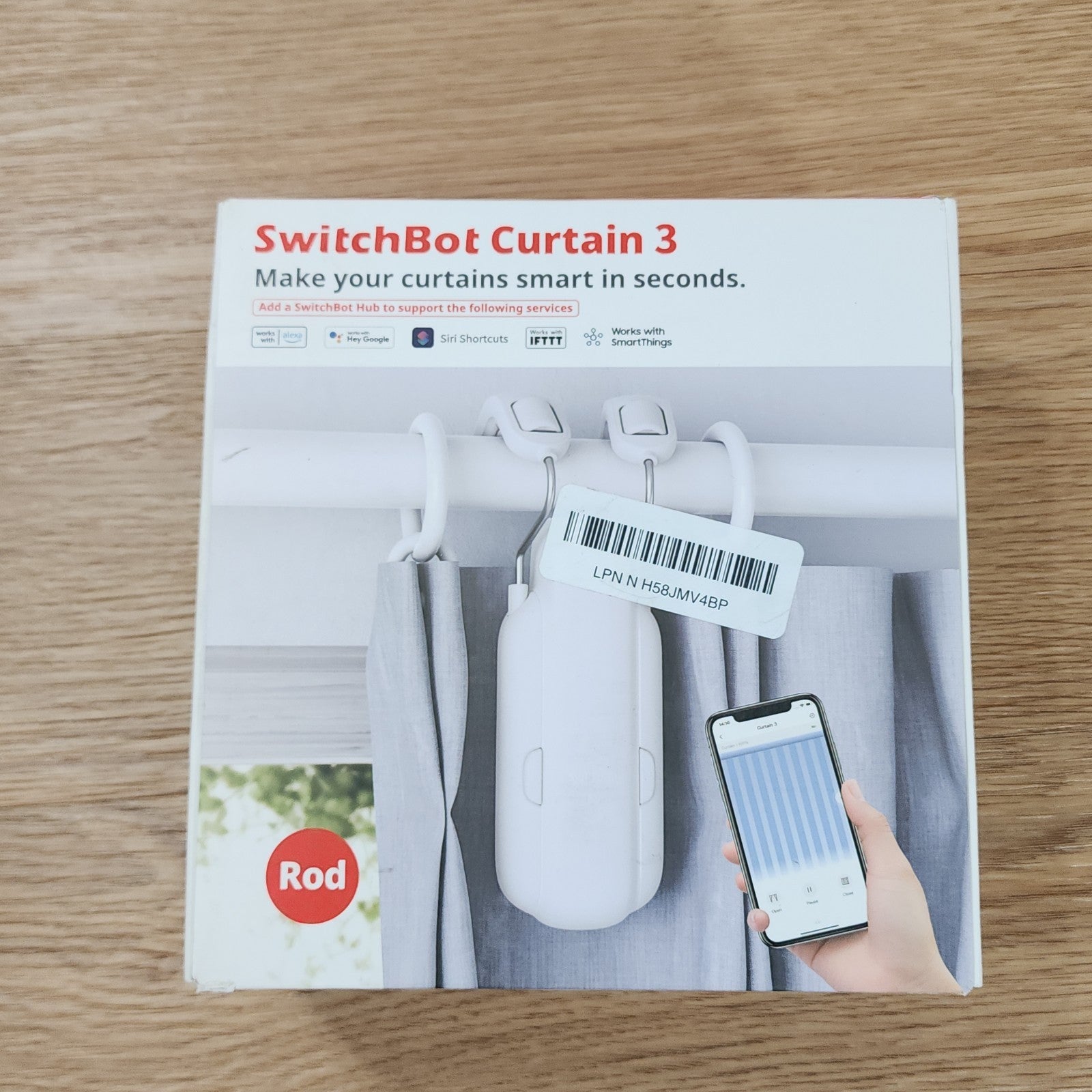 Switchbot Curtain 3 Rod Automatic Curtain Opener Bluetooth W2400000 New