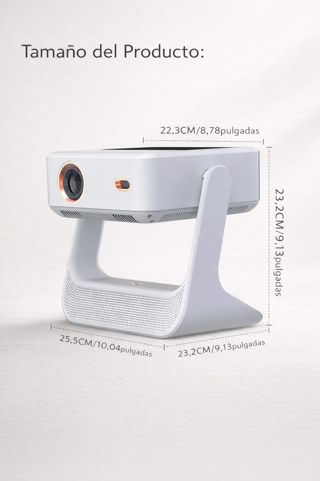 Smart 4K Touch Projector 180° Rotatable | WiFi 6 & Bluetooth 5.0